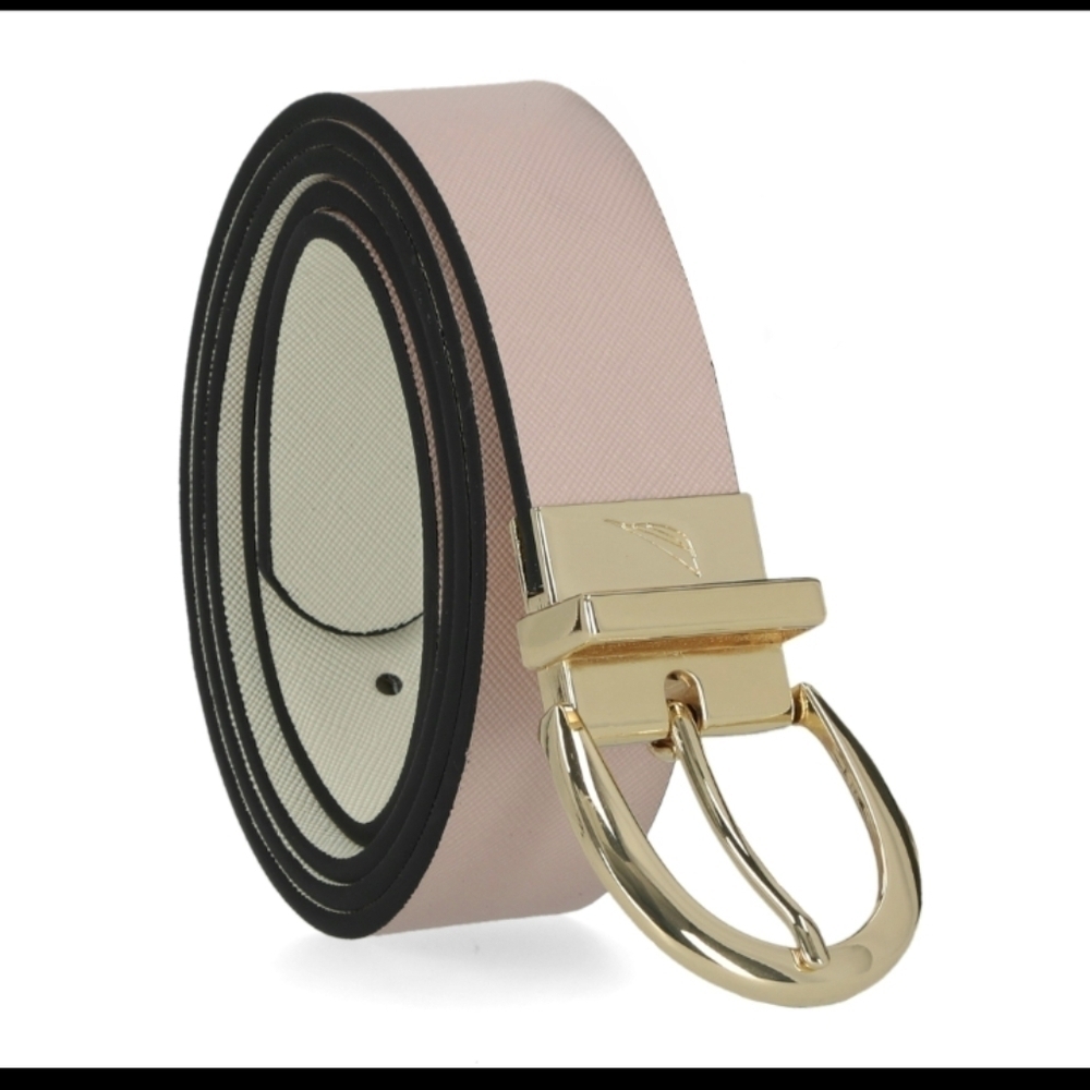 Belt Pink Women Belt Reversible Beige Off-white Barbie Pink Ladies Belts